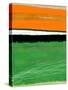 Orange and Green Abstract 1-NaxArt-Stretched Canvas