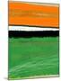 Orange and Green Abstract 1-NaxArt-Mounted Art Print