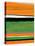 Orange and Green Abstract 2-NaxArt-Stretched Canvas