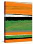 Orange and Green Abstract 2-NaxArt-Stretched Canvas