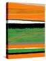 Orange and Green Abstract 2-NaxArt-Stretched Canvas