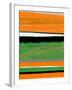 Orange and Green Abstract 2-NaxArt-Framed Art Print