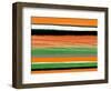 Orange and Green Abstract 3-NaxArt-Framed Art Print