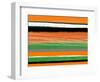 Orange and Green Abstract 3-NaxArt-Framed Art Print