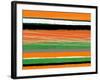 Orange and Green Abstract 3-NaxArt-Framed Art Print