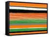 Orange and Green Abstract 3-NaxArt-Framed Stretched Canvas