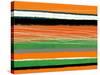 Orange and Green Abstract 3-NaxArt-Stretched Canvas