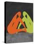 Orange and Green Women-Felix Podgurski-Stretched Canvas