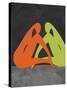 Orange and Green Women-Felix Podgurski-Stretched Canvas