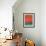 Orange and Jade Abstract Study-Emma Moore-Framed Art Print displayed on a wall