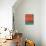 Orange and Jade Abstract Study-Emma Moore-Mounted Art Print displayed on a wall