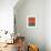 Orange and Jade Abstract Study-Emma Moore-Framed Art Print displayed on a wall