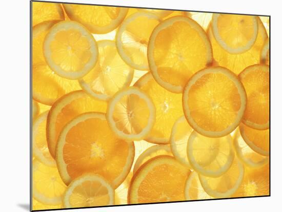 Orange and Lemon Slices-Simon Smith Photography Ltd-Mounted Photographic Print