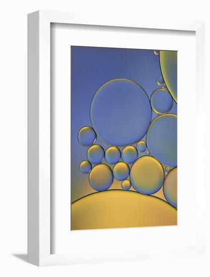 Orange and Purple Drops-Cora Niele-Framed Photographic Print