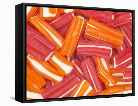 Orange and Red Candies-null-Framed Stretched Canvas