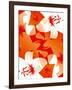 Orange And Red Lilies-Ruth Palmer-Framed Art Print