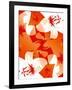 Orange And Red Lilies-Ruth Palmer-Framed Art Print