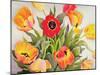 Orange and Red Tulips-Christopher Ryland-Mounted Giclee Print