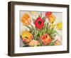 Orange and Red Tulips-Christopher Ryland-Framed Giclee Print