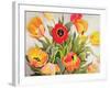 Orange and Red Tulips-Christopher Ryland-Framed Giclee Print