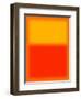 Orange and Red-Shelley Lake-Framed Art Print