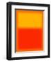 Orange and Red-Shelley Lake-Framed Art Print