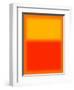 Orange and Red-Shelley Lake-Framed Art Print