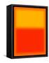 Orange and Red-Shelley Lake-Framed Stretched Canvas