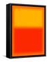 Orange and Red-Shelley Lake-Framed Stretched Canvas