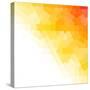 Orange and White Arabic Background-Swill Klitch-Stretched Canvas