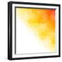 Orange and White Arabic Background-Swill Klitch-Framed Art Print