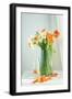 Orange and White Flowers in Vase-Incado-Framed Art Print