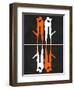 Orange and White Kiss-Felix Podgurski-Framed Art Print