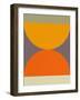 Orange and Yellow Half Moons-Eline Isaksen-Framed Art Print