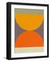 Orange and Yellow Half Moons-Eline Isaksen-Framed Art Print