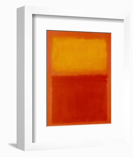 Orange and Yellow-Mark Rothko-Framed Art Print