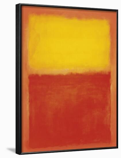 Orange and Yellow-Mark Rothko-Framed Art Print