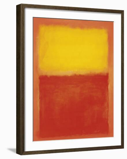 Orange and Yellow-Mark Rothko-Framed Art Print