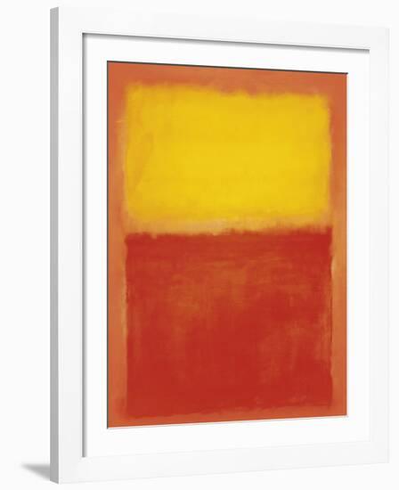 Orange and Yellow-Mark Rothko-Framed Art Print