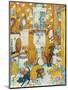 Orange Bathroom Pups-Bill Bell-Mounted Premium Giclee Print