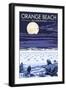 Orange Beach, Alabama - Baby Sea Turtles-Lantern Press-Framed Art Print