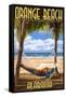 Orange Beach, Alabama - Hammock Scene-Lantern Press-Framed Stretched Canvas