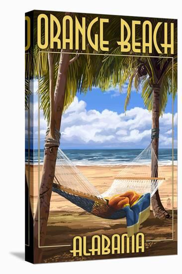 Orange Beach, Alabama - Hammock Scene-Lantern Press-Stretched Canvas