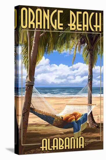 Orange Beach, Alabama - Hammock Scene-Lantern Press-Stretched Canvas