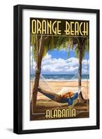 Orange Beach, Alabama - Hammock Scene-Lantern Press-Framed Art Print