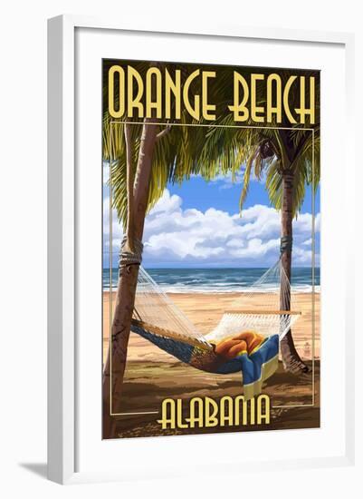 Orange Beach, Alabama - Hammock Scene-Lantern Press-Framed Art Print