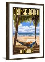 Orange Beach, Alabama - Hammock Scene-Lantern Press-Framed Art Print