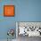 Orange Bear Polygon-Lisa Kroll-Framed Stretched Canvas displayed on a wall