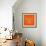 Orange Bear Polygon-Lisa Kroll-Framed Art Print displayed on a wall