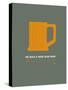 Orange Beer Mug-NaxArt-Stretched Canvas